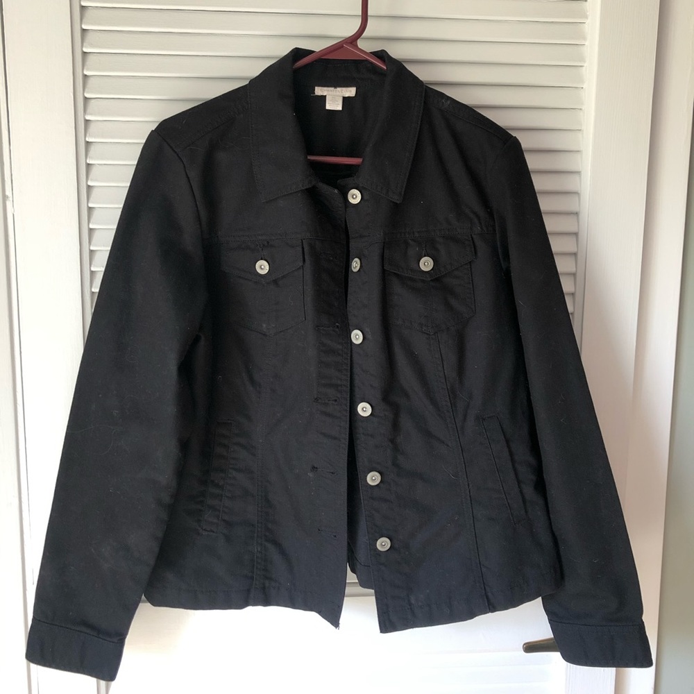 Charter Club black jean jacket